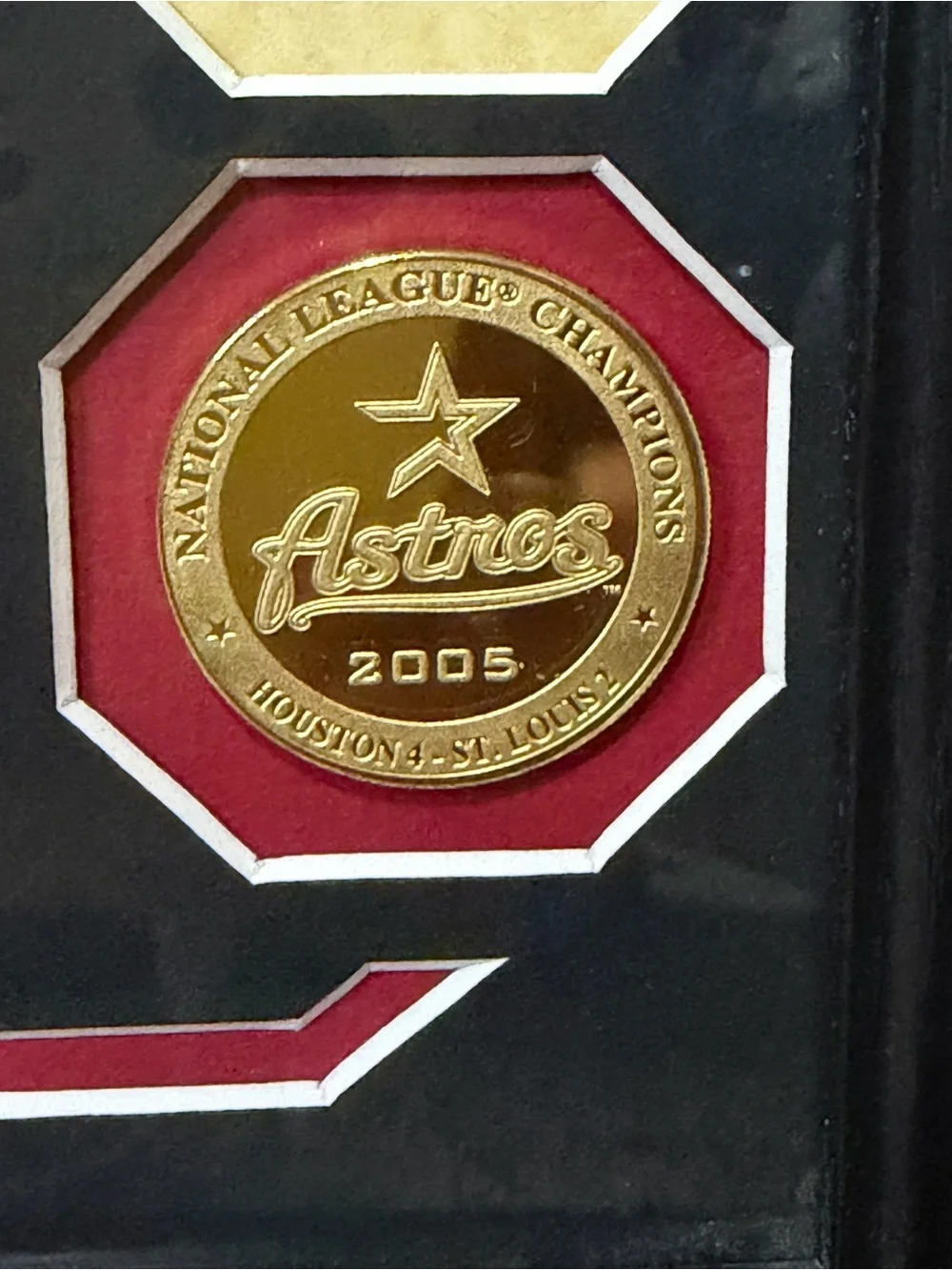 Houston Astros official framed